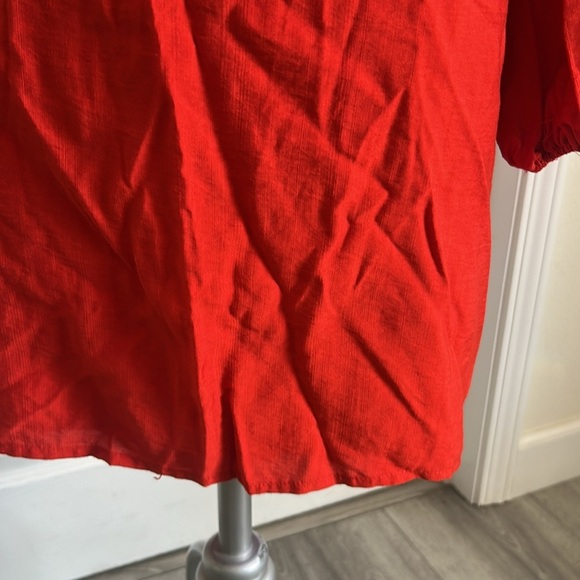 Seven Wonders REVOLVE Red Long Sleeve Dress with Tie Waist L - Picture 8 of 9